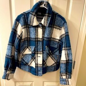 ▪️SOLD▪️NWOT Zara Cropped Overshirt